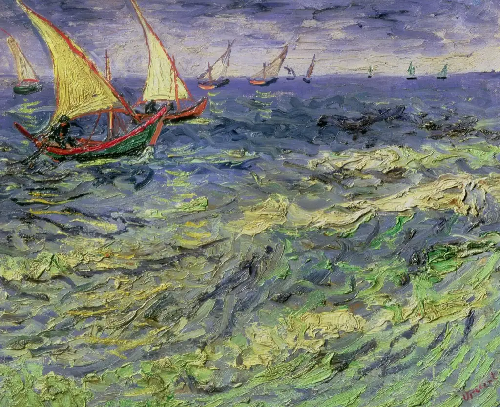 Seascape at Saintes-Maries Van Gogh