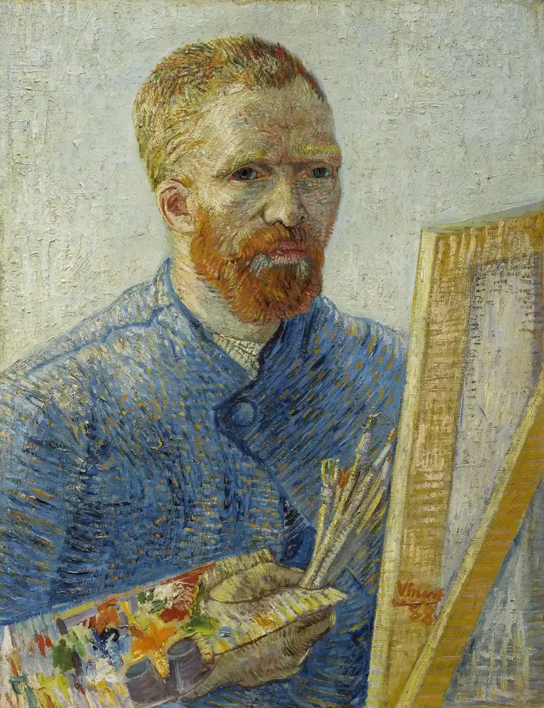 Self-Portrait in Front of the Easel Van Gogh