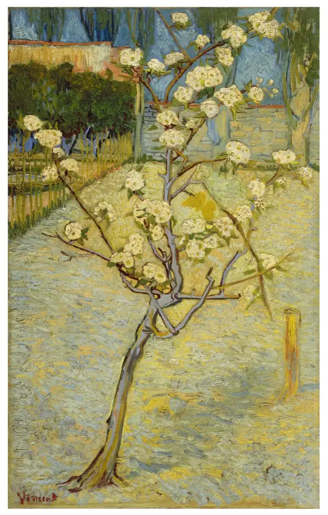 Small pear tree in blossom April 1888 Van Gogh