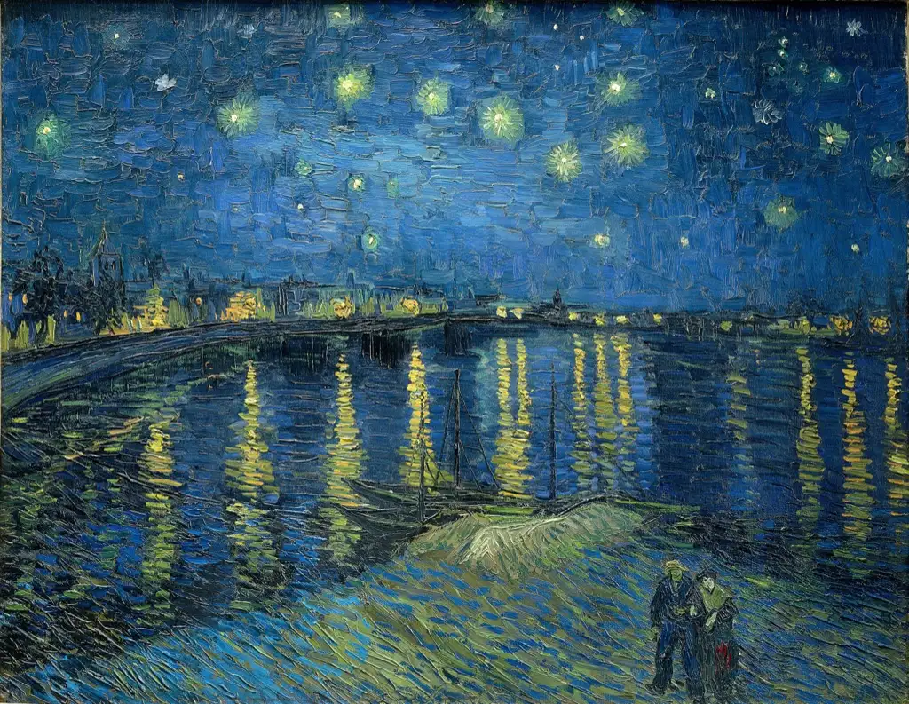 Starry Night Over the Rhone Van Gogh