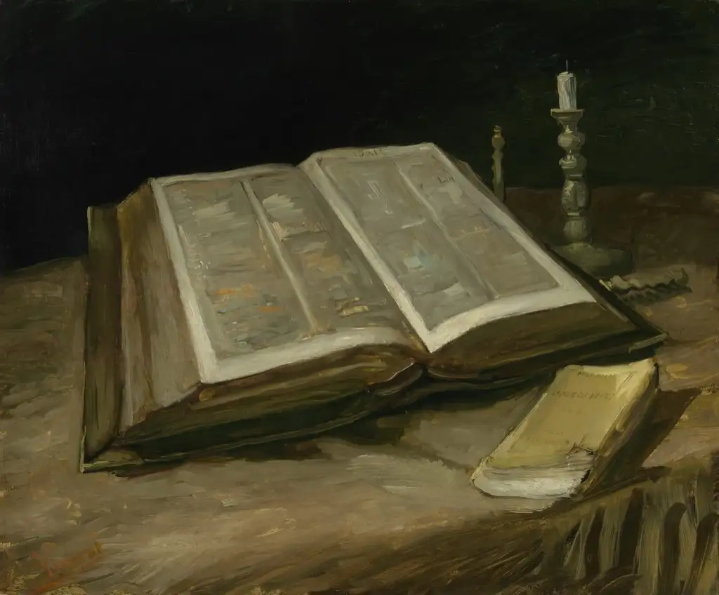 Still Life with Bible Van Gogh