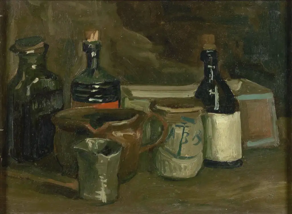 Still-Life with Bottles and Earthenware Van Gogh
