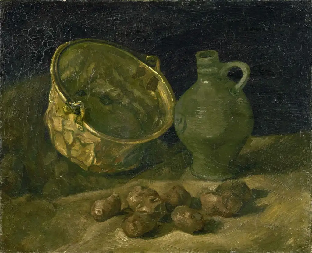 Still-Life with Brass Cauldron and Jug Van Gogh