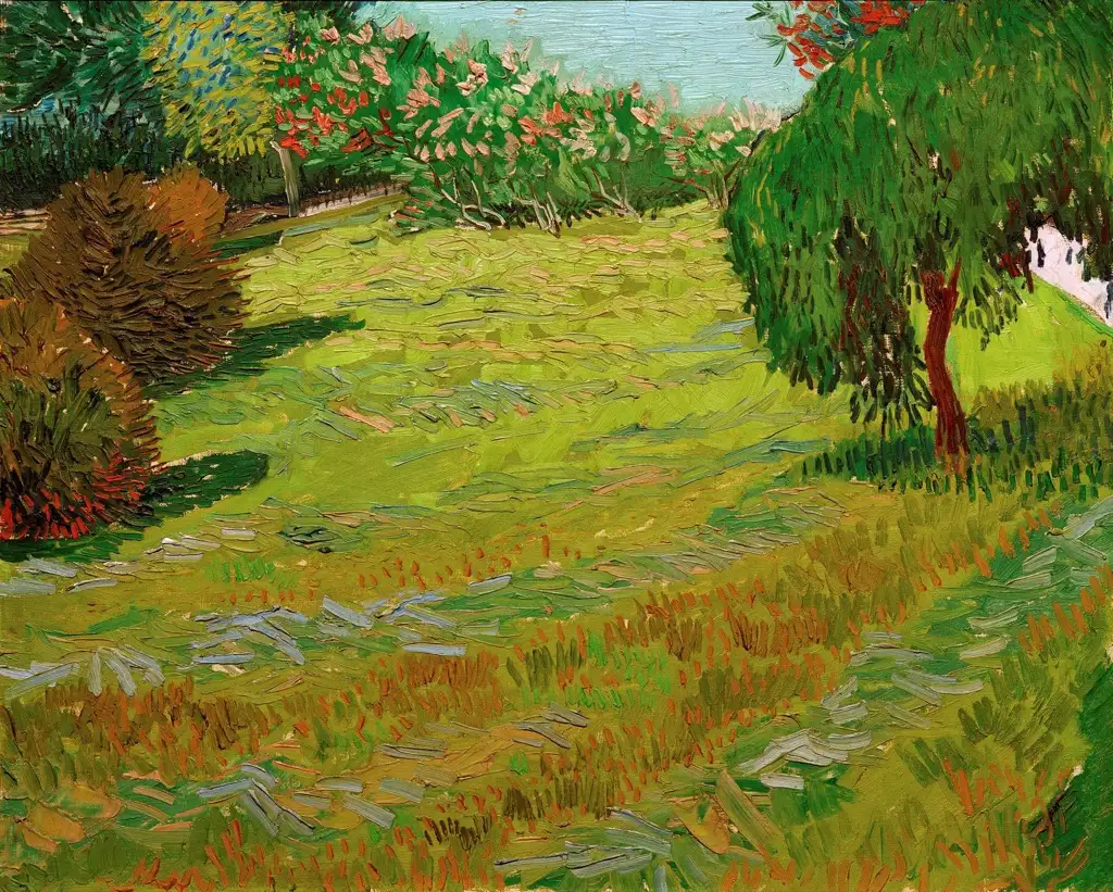 Sunny Lawn in a Public Park Van Gogh