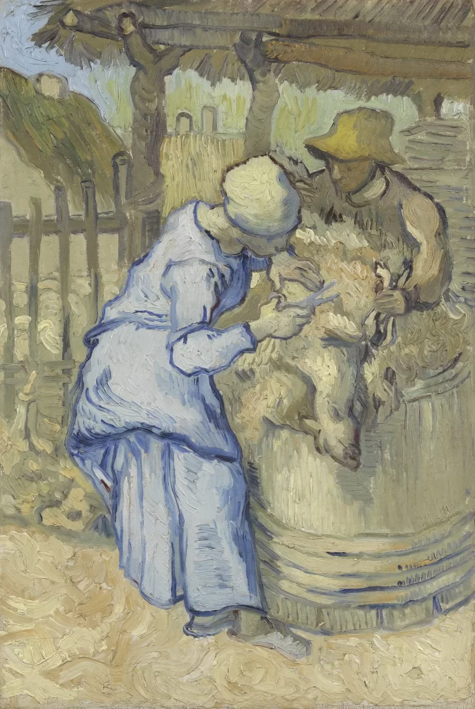 The Sheep-Shearers (after Millet) Van Gogh