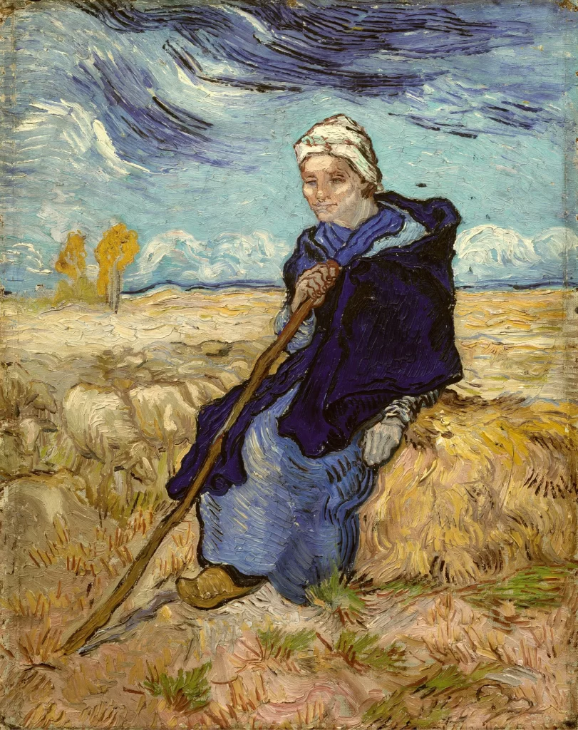 The Shepherdess (after Millet) Van Gogh