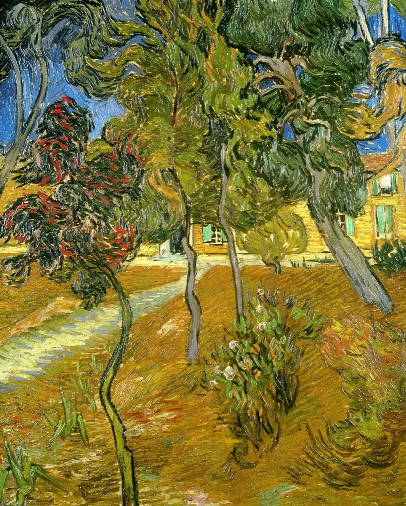 Trees in the Garden of Saint-Paul Hospital Van Gogh
