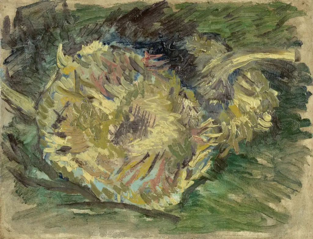 Two Cut Sunflowers2 Van Gogh