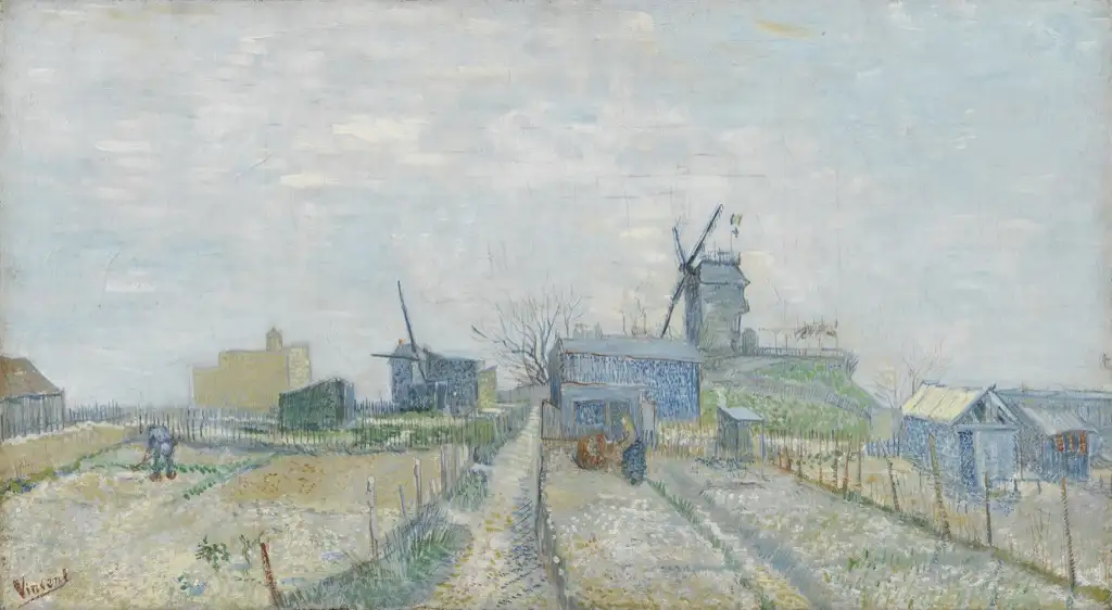 Vegetable Garden in Montmartre Van Gogh