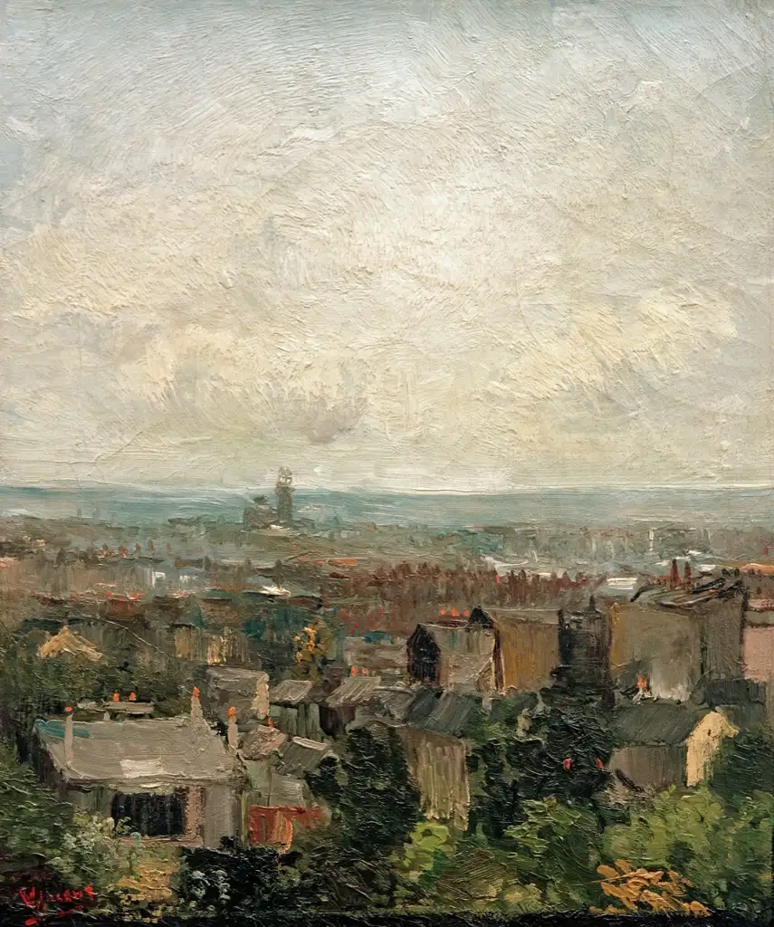 View of Paris from Montmartre Van Gogh