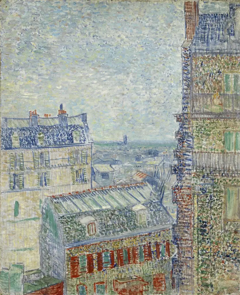 View of Paris from Vincent s Room in the Rue Lepic Van Gogh