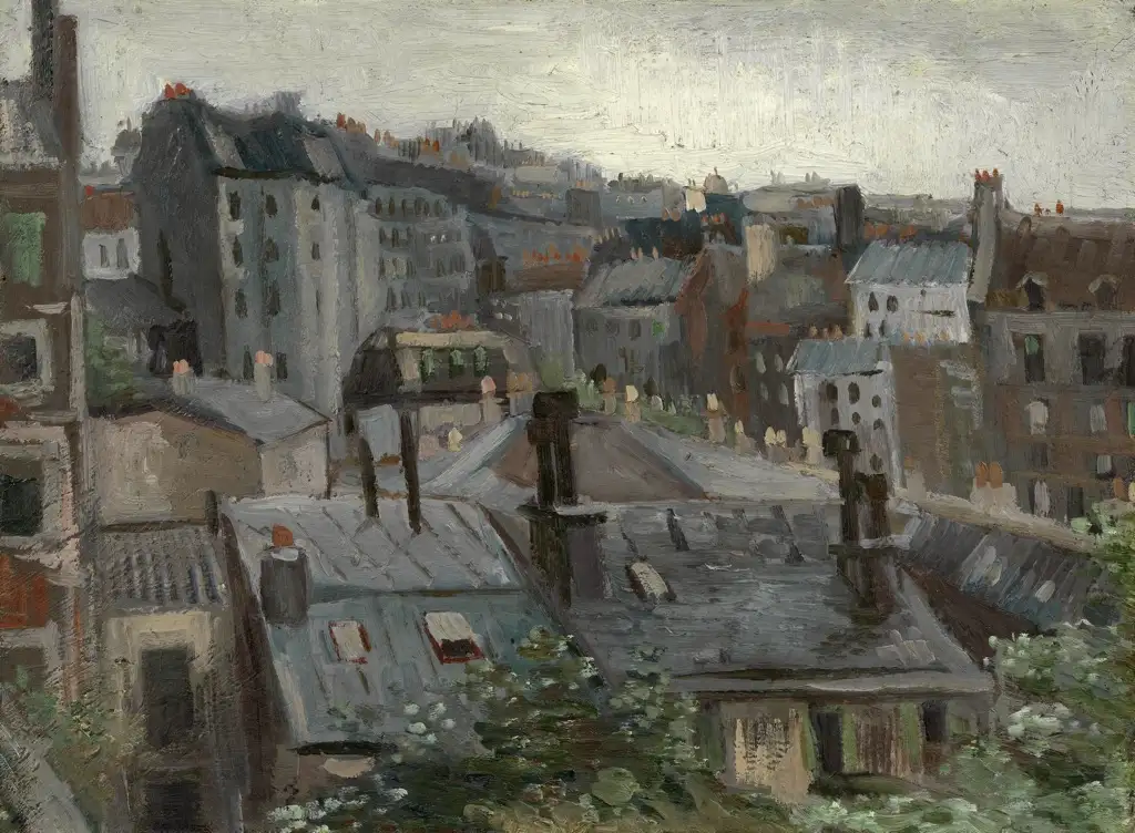View of Roofs and Backs of Houses Van Gogh