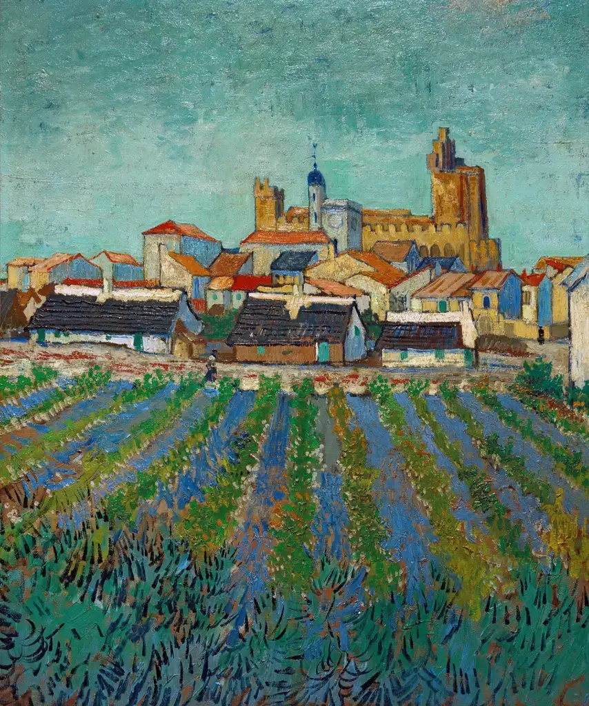 View of Saintes-Maries Van Gogh