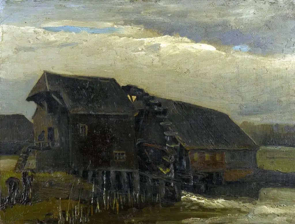 WATER MILL AT OPWETTEN Van Gogh