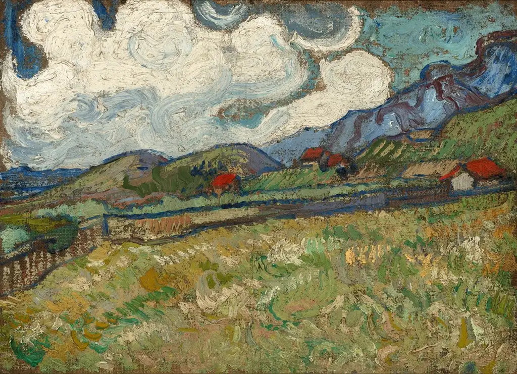 Wheat Field Behind Saint-Paul Hospital Van Gogh