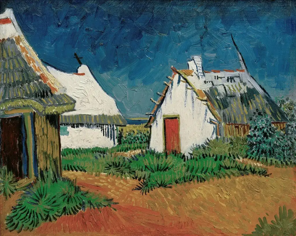 White Cottages in Saintes-Maries Van Gogh