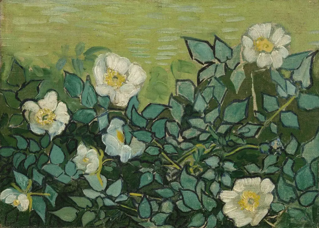 Wild Roses Van Gogh