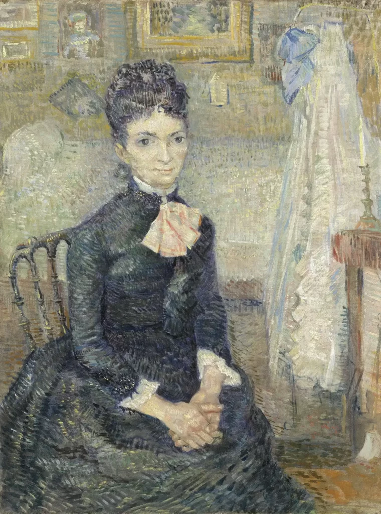 Woman Sitting by a Cradle Van Gogh