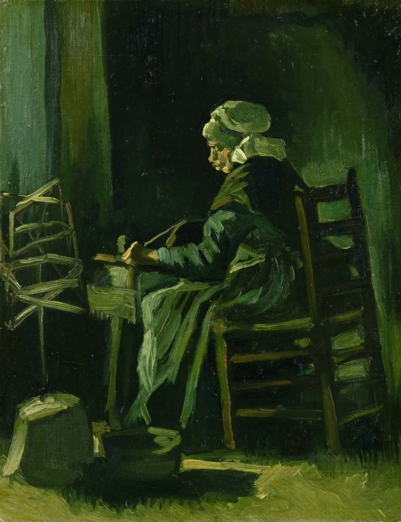 Woman Winding Yarn Van Gogh