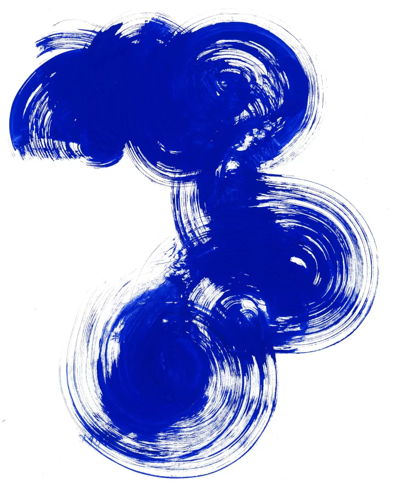 Vibrant Blue Swirls Dynamic Flowing Circular Gradient
