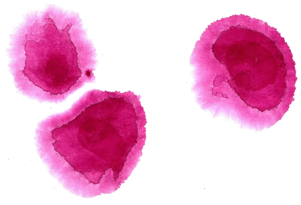 Vibrant Magenta Organic Irregular Blended Soft