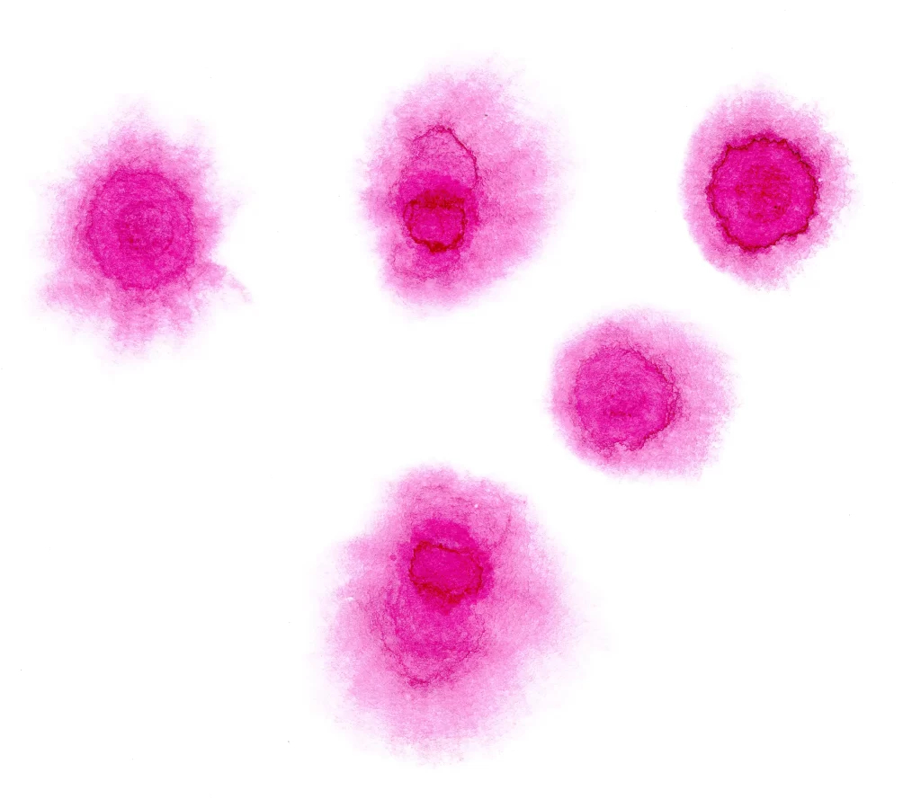 Vibrant Pink Circular Blended Soft Gradient