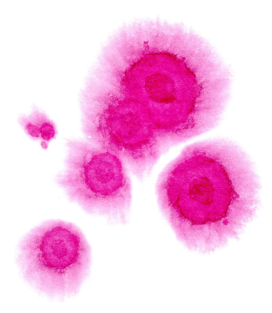 Vibrant Pink Circular Blending Soft Gradient
