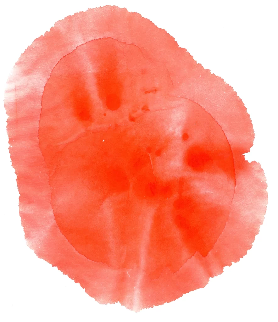 Vibrant Red Circular Flowing Gradient Blended