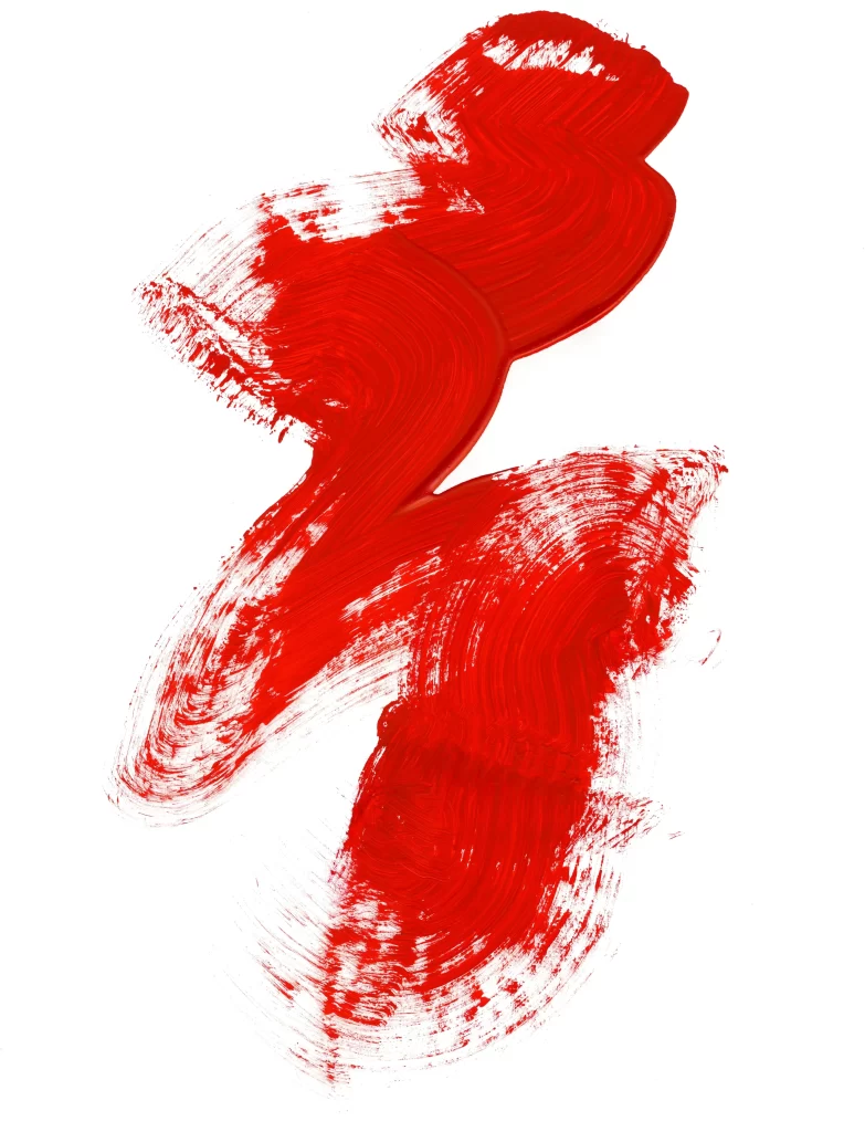 Vibrant Red Swirl Dynamic Fluidity Abstract Artistic Expression