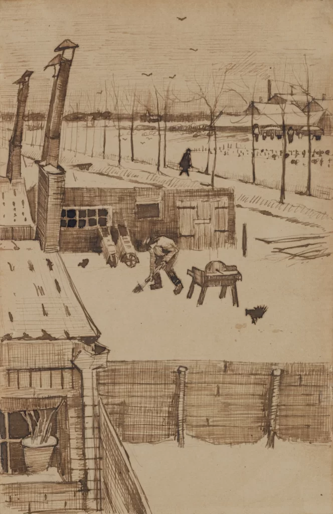 View from the Window of Vincents Studio Van Gogh