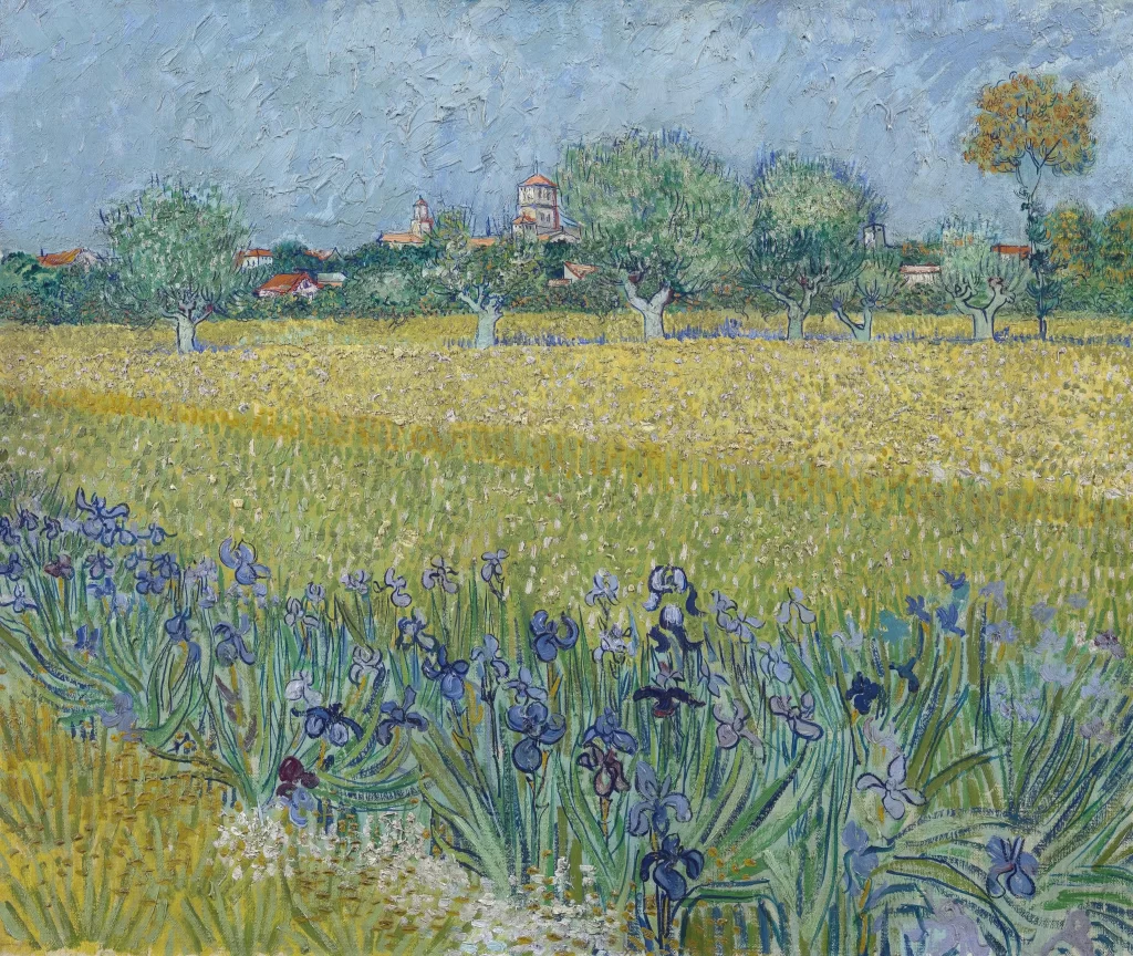 View of Arles with Irises Van Gogh