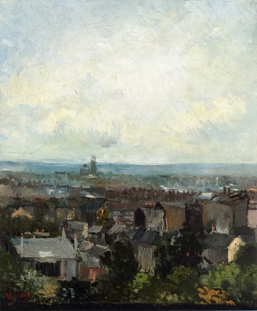 View of Paris from near Montmartre Van Gogh