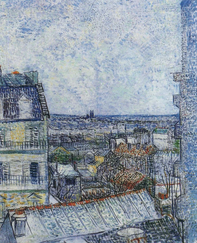 View of Paris from Vincents Room in the Rue Lepic Van Gogh