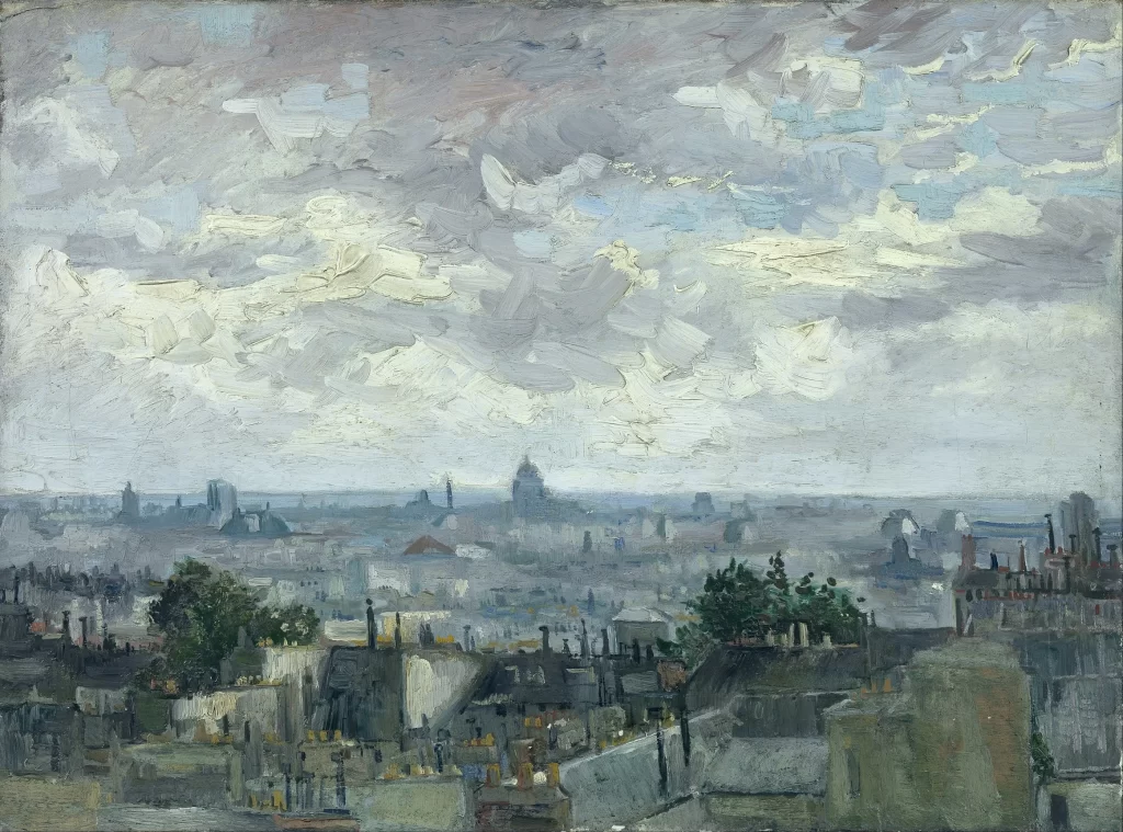 View of the Roofs of Paris Van Gogh