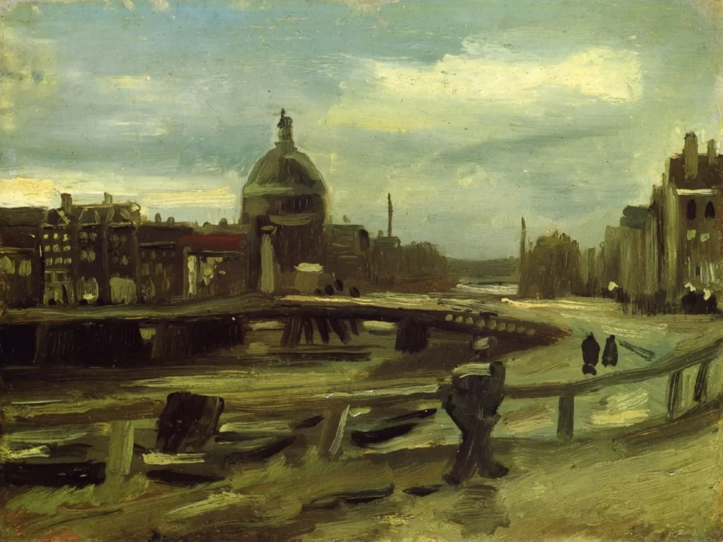View on the Singel in Amsterdam Van Gogh