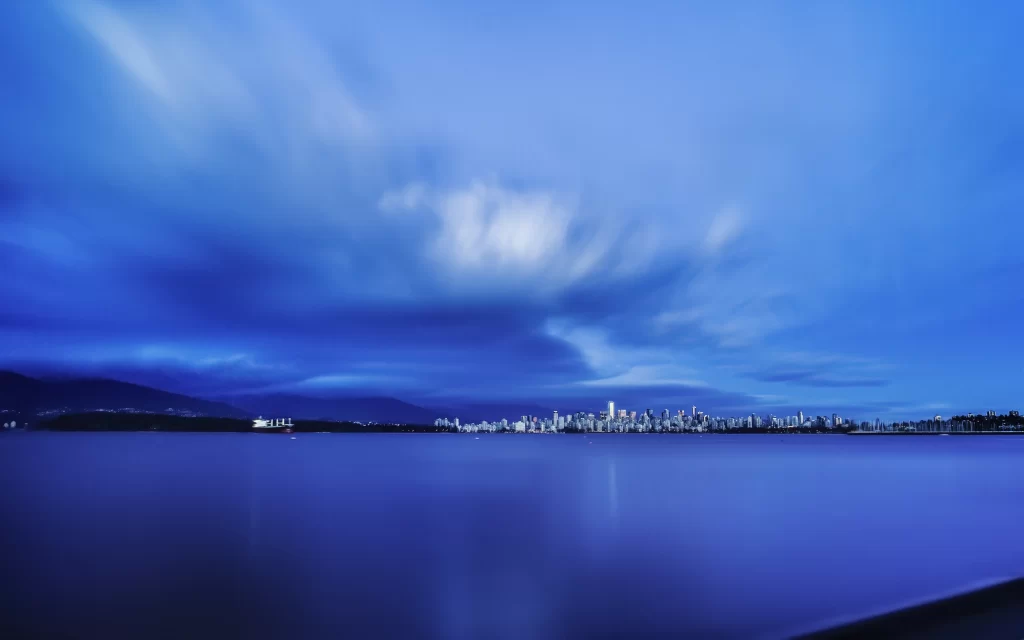 Cityscape Clouds Water Blue Sky