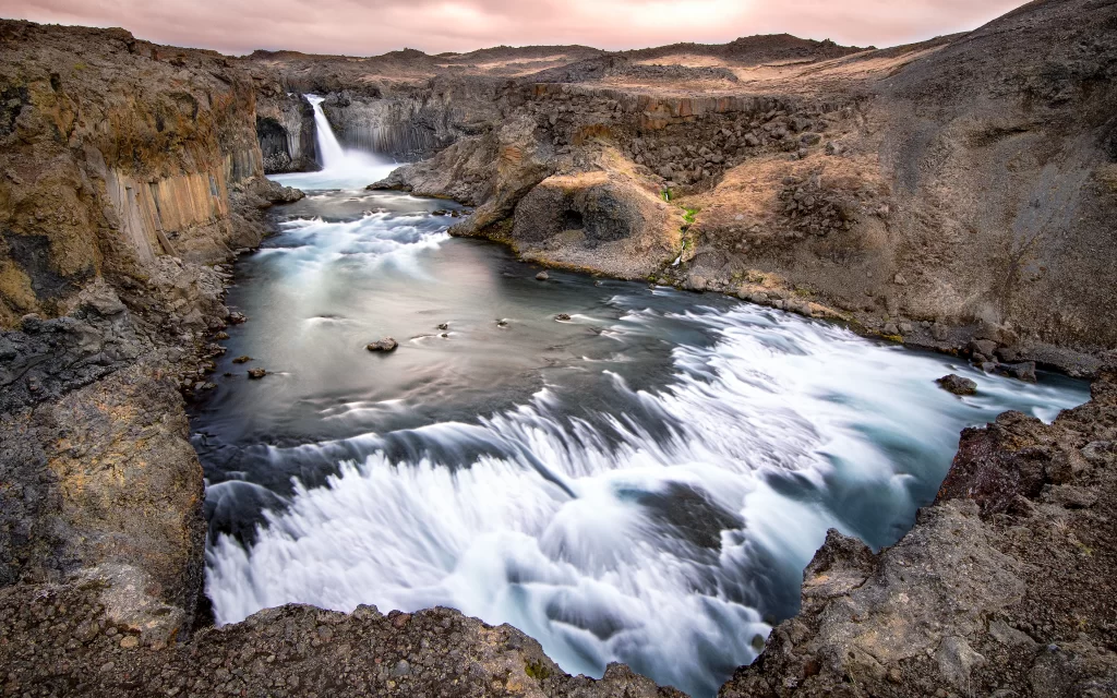 Waterfall River Canyon Rocks Flowing Water
