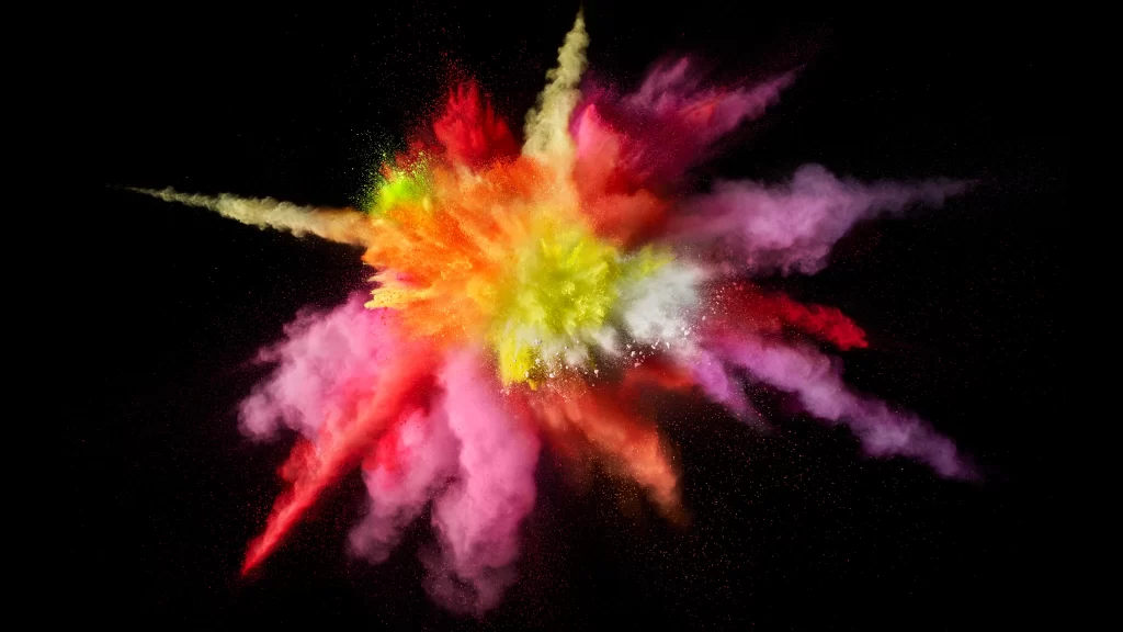 Colorful Explosion Dynamic Energy Vivid Contrast