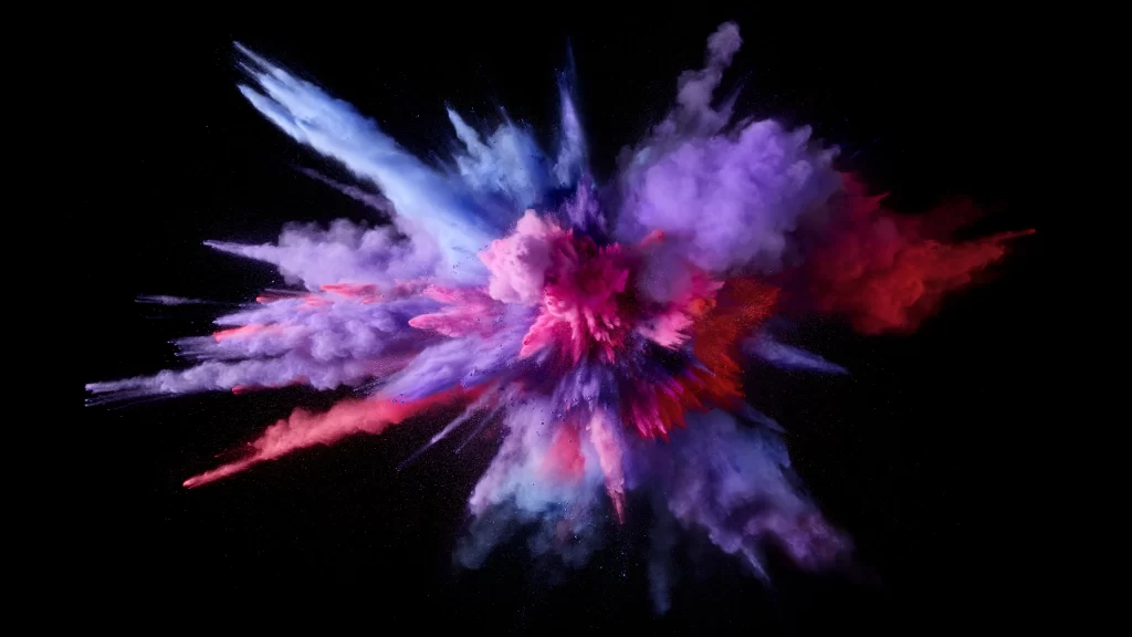 Colorful Explosion Dynamic Energy Vivid Hues
