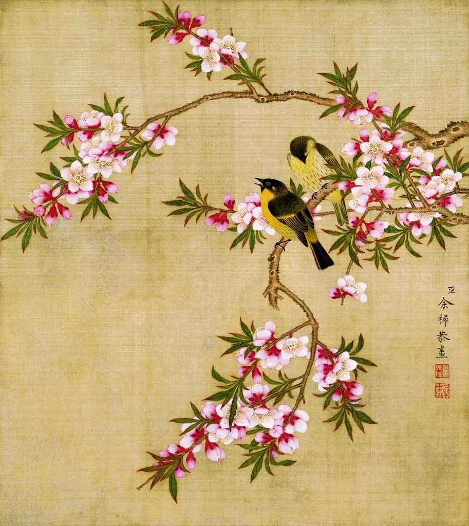 Warbler Peach Blossom Yu Zhi