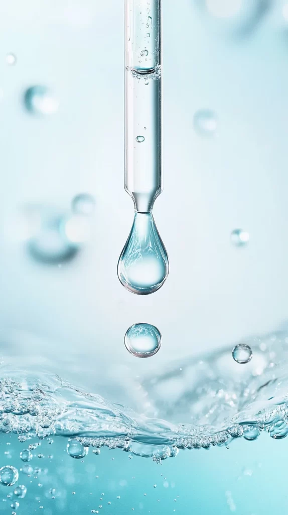 Water Droplets Clear Liquid Pipette Bubbles