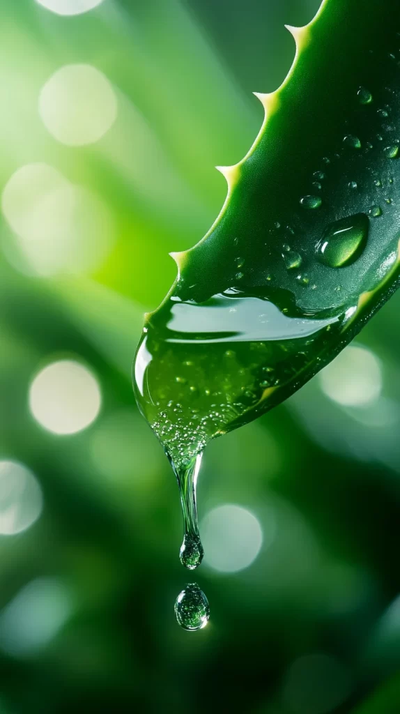 Water Droplets Green Leaf Nature Freshness