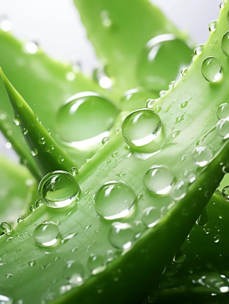 Water Droplets Green Leaves Freshness Nature