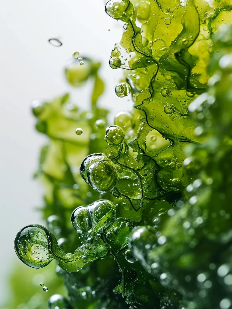 Water Droplets Green Leaves Nature Close-up Vibrant
