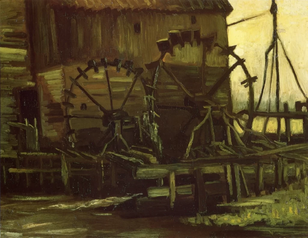 Water Wheels of Mill at Gennep Van Gogh