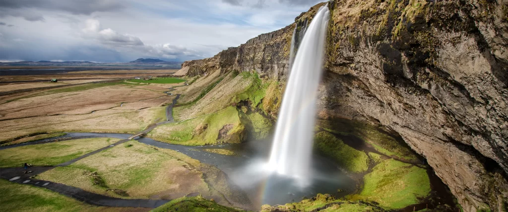 waterfall landscape nature scenic greenery water