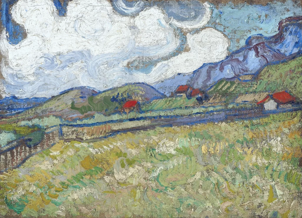 Wheat Field behind Saint-Paul Hospital Van Gogh