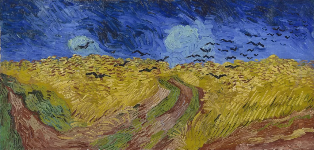 Wheat Field with Crows Van Gogh