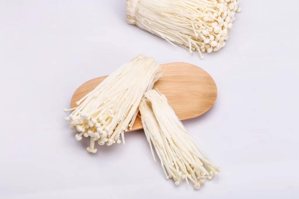 White Enoki Mushroom Long Thin
