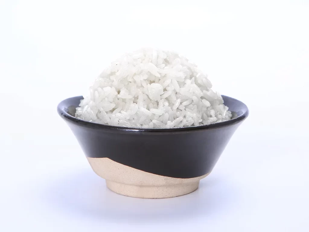 White Rice Bowl Round Grain